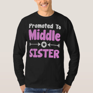 Camiseta Promovida à Irmã Média da Mãe da Irmã Mais Velha