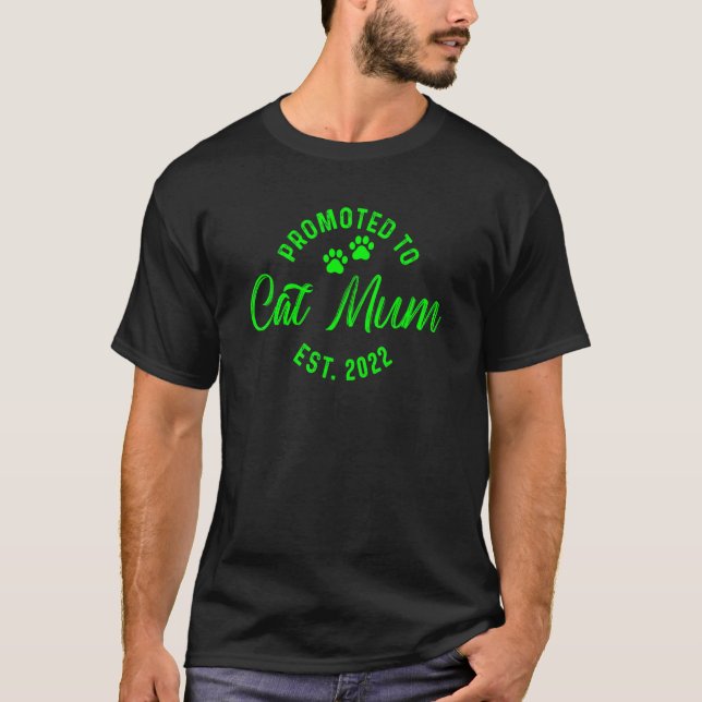 Camiseta Promovida a Mãe de Gato 2022 21 (Frente)