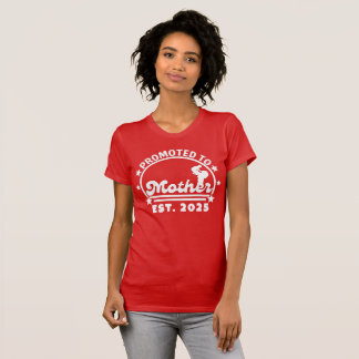 Camiseta Promovida a Mãe Est. 2025 – Nova Mamãe Grávida