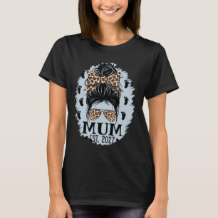 Camiseta Promovida a Mãe Est 2027 Em breve Mãe Dia das Mães