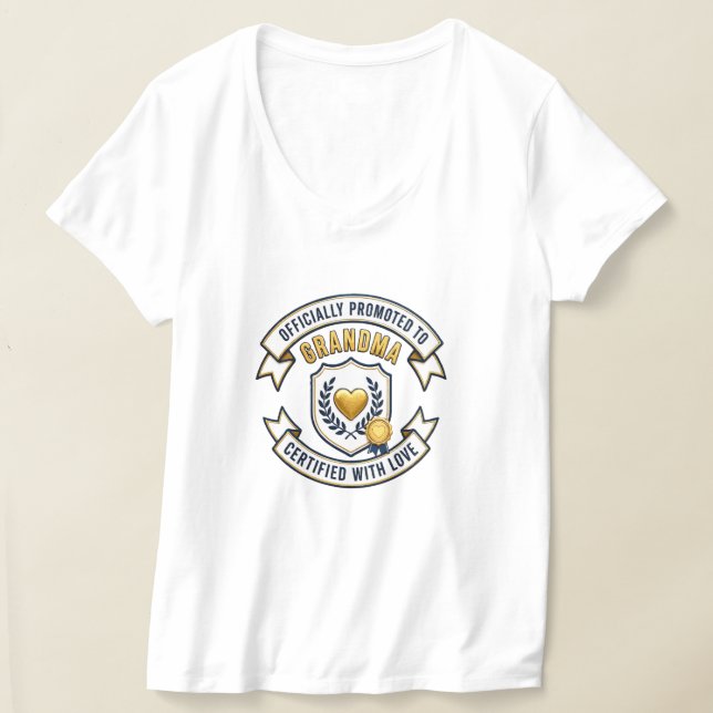 Camiseta Promovida Oficialmente a Avó (Postura )