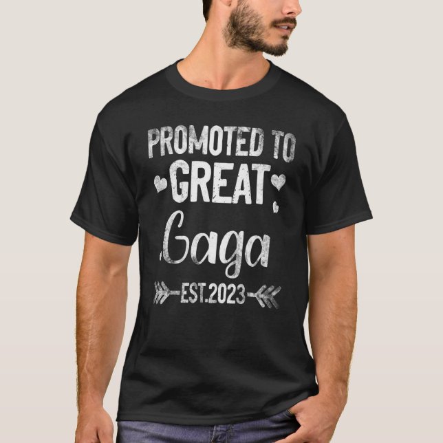 Camiseta Promovida Para Excelente Gaga 2023 Em Breve Tia Pr (Frente)