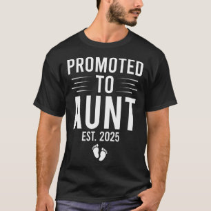 Camiseta Promovida Para Tia Do Ano Passado, 2025 Como Tia M
