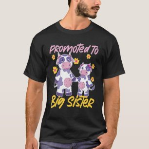 Camiseta Promovidas Para Vacas Bonitas Irmãs Grandes