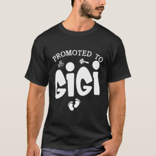 Camiseta Promovido A Anunciação De Gravidez Gigi Para Gigi