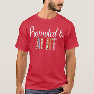 Camiseta Promovido A Anunciação De Gravidez Leopard