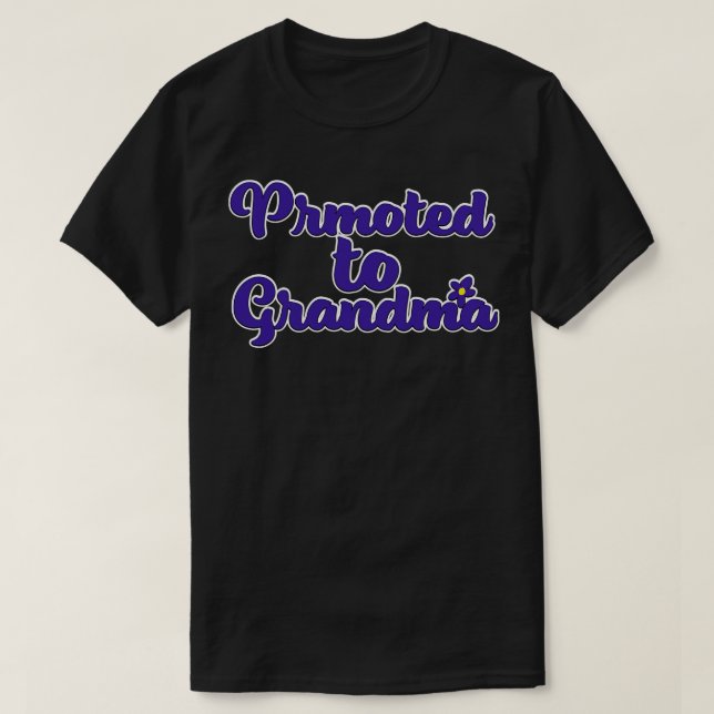 Camiseta Promovido à avó (Frente do Design)