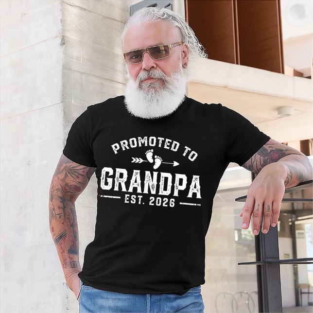 Camiseta Promovido a AVÔ 2026 Finalmente Anuncia Bebê (Criador carregado)