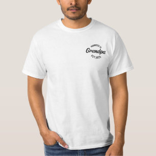 Camiseta Promovido a Avô Est 2025 Novo Avô 2025
