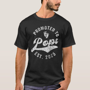 Camiseta Promovido a Avô Est 2025 Primeiro Vez Avô amigos