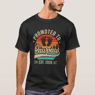 Camiseta Promovido a Avô Est 2026 Avós Bebê Anno