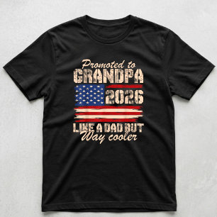 Camiseta Promovido a Avô Est 2026 Em Breve Será Avô EUA
