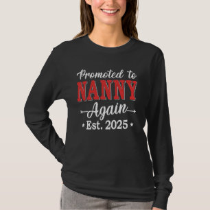 Camiseta Promovido À Babá Novamente 2025 Anúncio De Bebê Si
