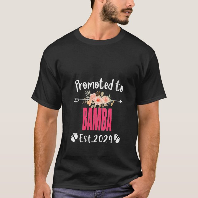 Camiseta Promovido À BAMBA Est 2024 Branca De Raparigas De  (Frente)