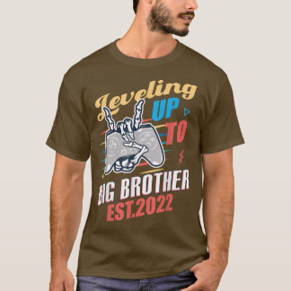 Camiseta Promovido A Big Brother Boys Nivelando Até Big Br