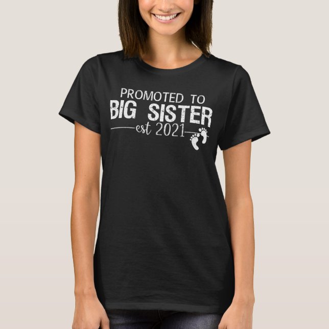 Camiseta promovido a big sis 2021 (Frente)