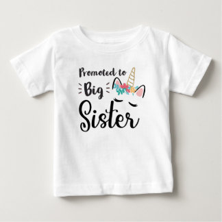 Camiseta Promovido À Big Sister Est 2022 Unicorn