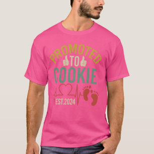 Camiseta Promovido À Cookie No Est 2024 Primeira Tia A Ser