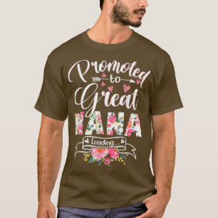 Camiseta Promovido à Excelente Nana Est 2022 Floral pela pr