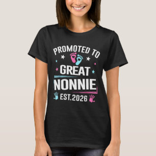 Camiseta Promovido a Grande Nonnie Est 2026 Anúncio de Grav