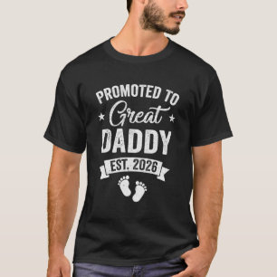 Camiseta Promovido a Grande Papai Est 2026 Anúncio de Gravi