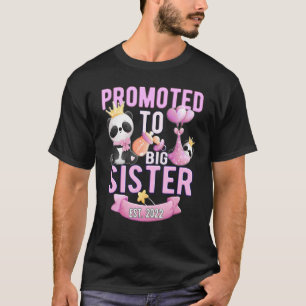 Camiseta Promovido À Irmã 2022 Shirt Baby Girl Gender Rev