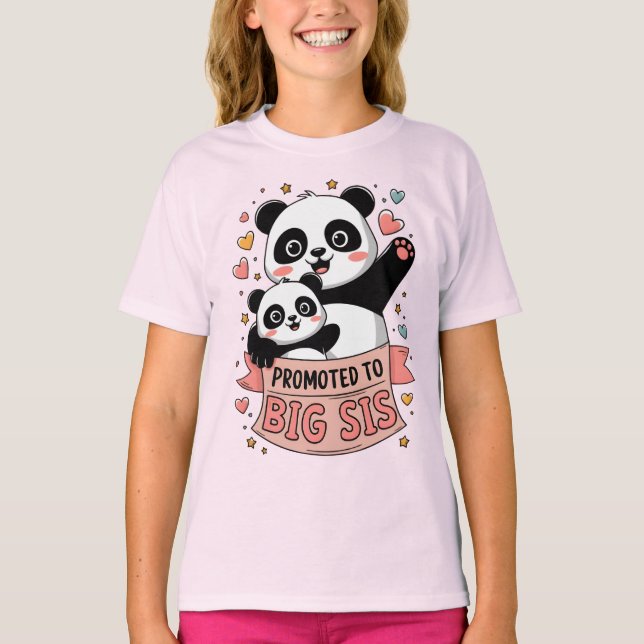 Camiseta Promovido à Irmã Grande (Frente)