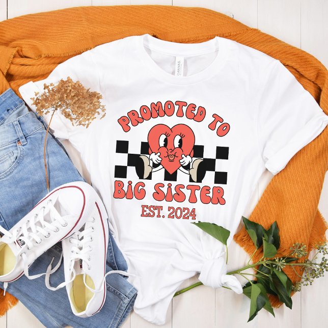 Camiseta Promovido à Irmã Grande no Leste de 2024 | Nova Ir (Criador carregado)