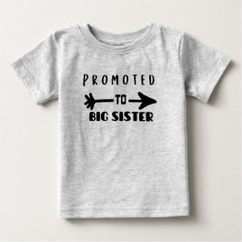 Camiseta Promovido à Irmã Irmã Irmã Correspondente Bebê Irm