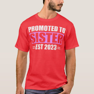 Camiseta Promovido À Irmã Ist 2023 Anúncio De Gravidez