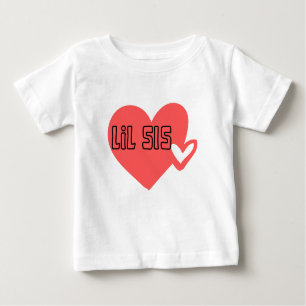 Camiseta Promovido à irmã Lil Matching Sibling Baby
