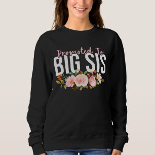 Camiseta Promovido a Irmã Mais Velha Anúncio de Bebê Menin
