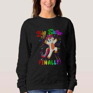 Camiseta Promovido a Irmã Mais Velha Finalmente Unicórnio D