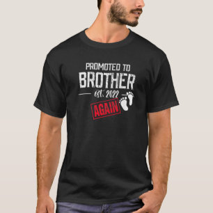 Camiseta Promovido A Irmão De Novo Na Gravidez Do Ano De 2