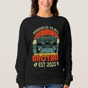 Camiseta Promovido a Irmão Mais Velho 2023 Eu Subi de Nível