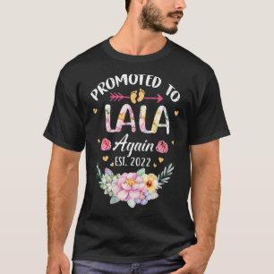 Camiseta Promovido A Lala Novamente Anúncio Da Avó Flor 202