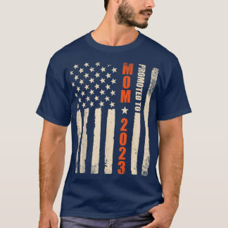 Camiseta Promovido À Mãe Bandeira Americana No Leste De 202