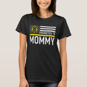 Camiseta Promovido À Mamãe Da Primeira Vez Que A Mãe 911 No