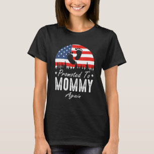 Camiseta Promovido A Mamãe Novamente Dia de os pais De Band