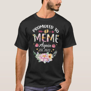Camiseta Promovido A Meme Novamente Anúncio Da Vovó Flor 20