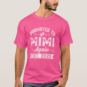Camiseta Promovido A Mimi Novamente O Anúncio De Bebê Sibl