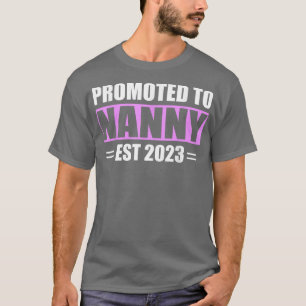 Camiseta Promovido À Nanny No Est 2023 Anúncio De Gravidez