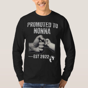 Camiseta Promovido A Nonna 2022 Nova Mãe 2022 Dia Da Mãe 20