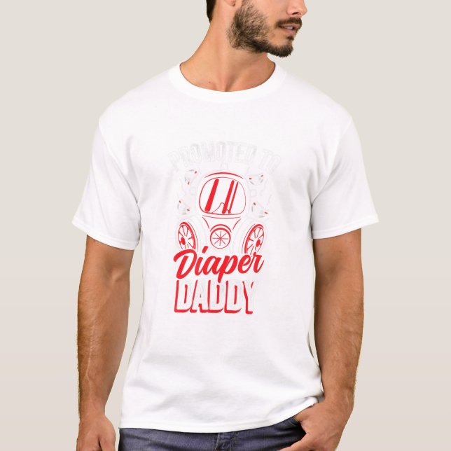 Camiseta Promovido a Pai de Fralda (Frente)