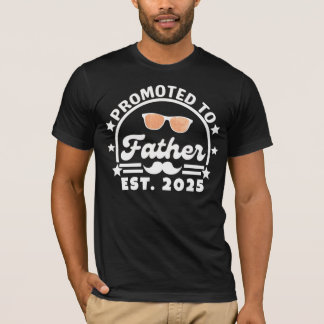 Camiseta Promovido a Pai Est. 2025 - Novo Papai