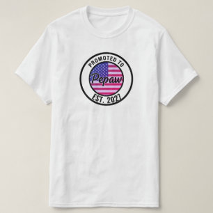 Camiseta Promovido a Papai 2027 Presente de Novo Pai