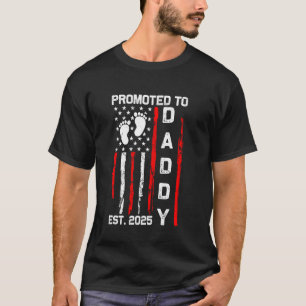Camiseta Promovido a Papai EST 2025 Patriota Americano