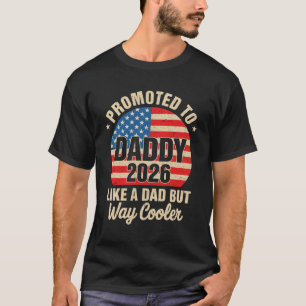 Camiseta Promovido a Papai Est 2026 Em Breve Novo Papai EUA