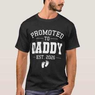 Camiseta Promovido a Papai Est 2026 Em Breve Pai Novo Pai