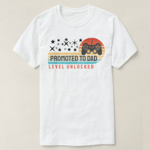 Camiseta Promovido a Papai – Nível Desbloqueado